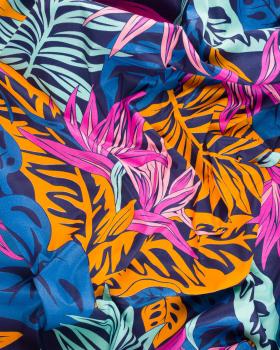 Polynesian fabric RAO ERE Blue - Tissushop